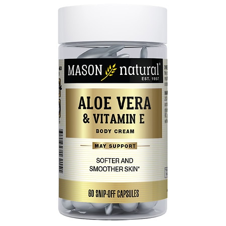 Mason Natural Aloe Vera & Vitamin E, Snip-Capsules - 60.0 ea