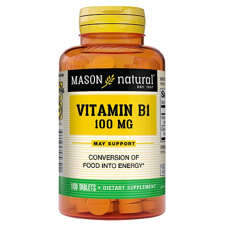 Mason Natural Vitamin B1 100 mg Tablets - 100.0 ea