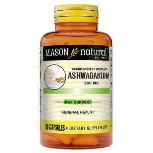 Mason Naturals Ashwagandha 500 mg Capsules - 60.0 ea