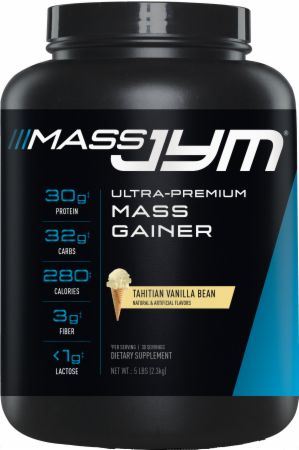 Mass JYM Mass Gainer Protein Powder Tahitian Vanilla Bean 5 Lbs. - Protein Powder JYM Supplement Science