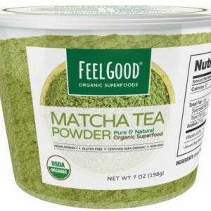 Matcha Tea Powder Natural 7 Oz. - Vitamins, Herbs & Health Feel Good Organic Superfoods