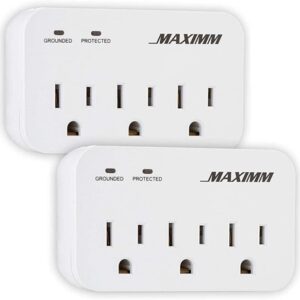 Maximm 2-pack Multi-outlet Grounded Wall