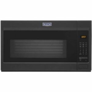 Maytag MMV1175J 30 Inch Wide 1.9 Cu. Ft. 1000 Watt Over the Range Microwave Fingerprint Resistant Cast Iron Black Microwave Ovens Microwave