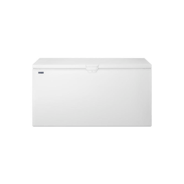 Maytag MZC3122F 66 Inch Wide 21.7 Cu. Ft. Chest Freezer with Freezer Door Lock White Refrigeration Appliances Freezers Chest Freezers