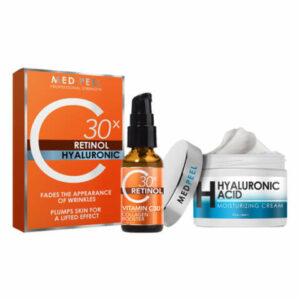 MedPeel Skin Serums & Treatments - Hyaluronic Moisturizer Cream & C30x Vitamin C Retinol Serum