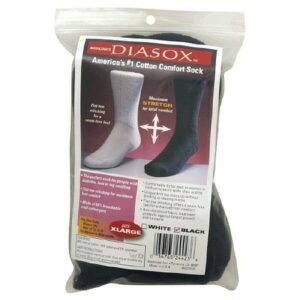 Medicool Diasox Therapeutic Mid Calf Length Socks Black - 1.0 Each