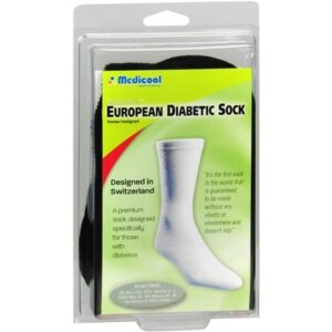 Medicool European Diabetic Comfort Sock White - 1.0 Each