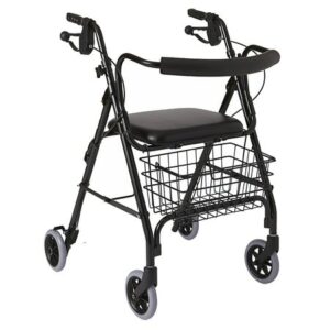 Medline Deluxe Rollator Walker 6in wheels - 1.0 ea