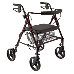 Medline Guardian Bariatric Rollator Heavy Duty Rolling Walker with Wheels - 1.0 ea