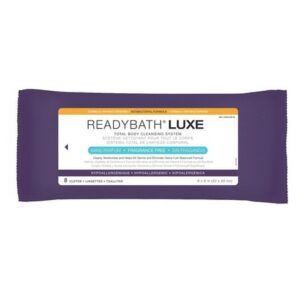 Medline ReadyBath Luxe Total Body Antibacterial Cleansing Washcloths Fragrance Free - 8.0 ea x 24 pack