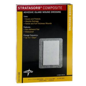 Medline Stratasorb Composite Dressing 6x7.5 - 10.0 ea