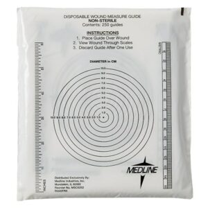 Medline Wound Measuring Bullseye - 250.0 ea