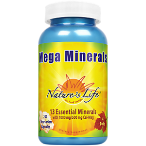 Mega Minerals with Trace Minerals & Vitamin D3 (250 Vegetarian Capsules)