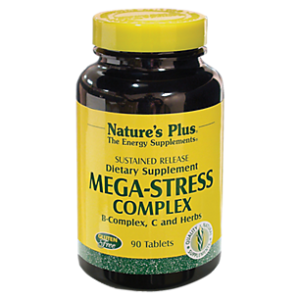 Mega-Stress Complex with Vitamin B-Complex, Vitamin C & Herbs - Sustained Release (90 Tablets)