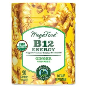 MegaFood B12 Energy Gummies Ginger - 90.0 ea