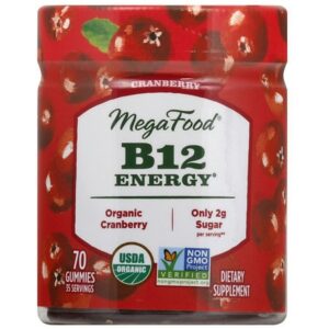 MegaFood B12 Energy Organic Vegan Gummies - Ginger - 70.0 ea