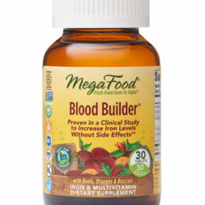 MegaFood Vitamins & Supplements - Blood Builder Supplement - 1 Bottle of 30