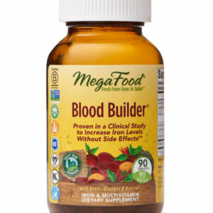 MegaFood Vitamins & Supplements - Blood Builder Supplement - 1 Bottle of 90