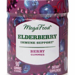 MegaFood Vitamins & Supplements - Elderberry Immune Support Gummies - 1 Bottle of 90