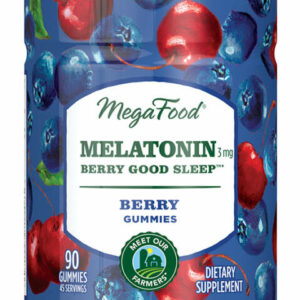 MegaFood Vitamins & Supplements - Melatonin Berry Good SleepTM Gummy Supplements - 1 Jar of 90