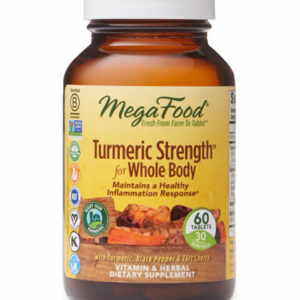 MegaFood Vitamins & Supplements - Turmeric Strength Supplement - 1 Bottle of 60