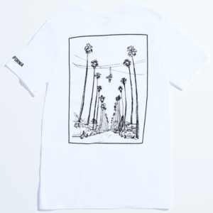 Mel Depaz Mens Mel Depaz Los Angeles T-Shirt - Mens White/Black Size L