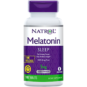 Melatonin for Sleep Support - Time Release with Vitamin B6 - 5 MG (100 Tablets)