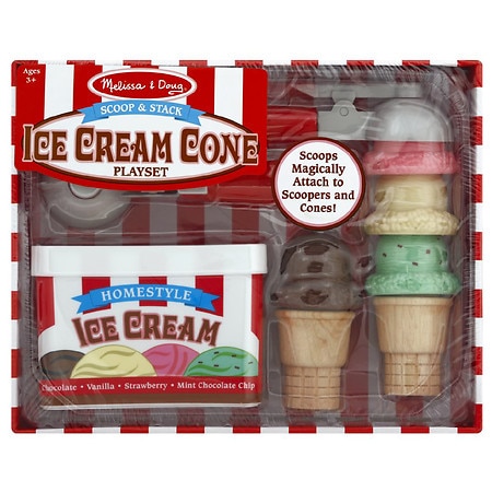 Melissa & Doug Scoop & Stack Ice Cream Cone Playset - 1.0 ea