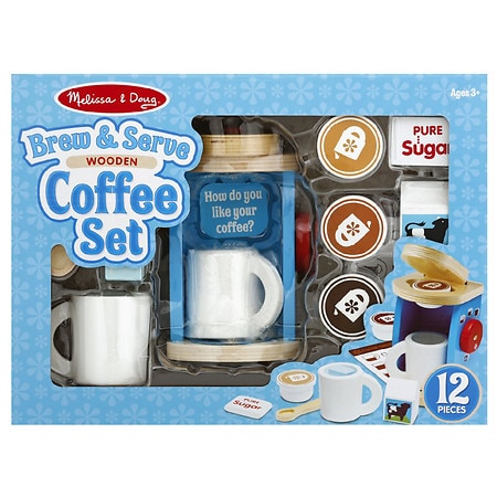 Melissa & Doug Wooden Brew & Serve Coffee Set - 1.0 ea