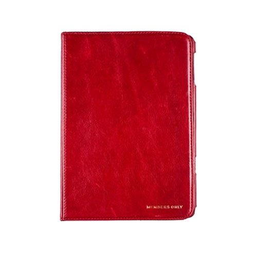 Members Only Portfolio Case for Apple iPad Mini - Red Leather