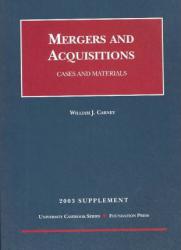 Mergers and Acquisitions-2003 Supplement