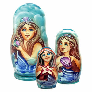 Mermaid 3-piece nested Doll