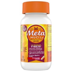 Metamucil Multi-Health Psyllium Fiber Supplement Capsules - 100.0 ea
