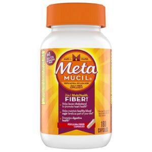 Metamucil Multi-Health Psyllium Fiber Supplement Capsules - 160.0 ea