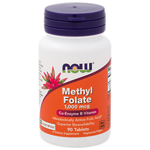 Methyl Folate - Co-Enzyme B Vitamin - 1,000 MG (90 Tablets)