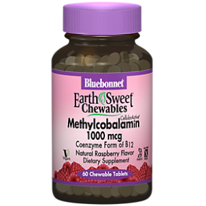 Methylcobalamin Coenzyme Form of Vitamin B12 - 1,000 MCG - Raspberry (60 Chewables)