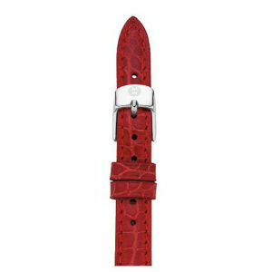 Michele 12mm Garnet Alligator Leather Watch Band