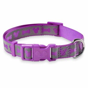 Mickey Mouse Reflective Dog Collar Purple Official shopDisney