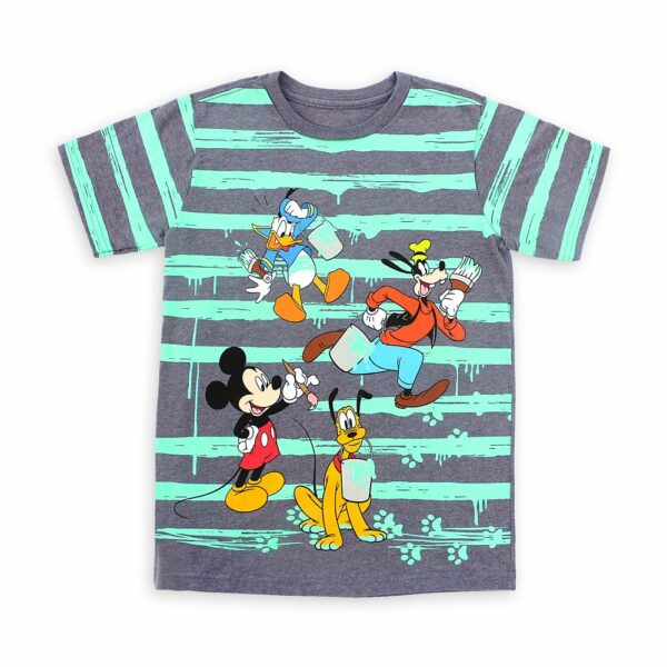 Mickey Mouse and Friends Striped T-Shirt for Kids Official shopDisney