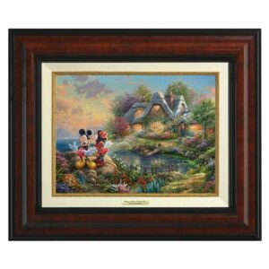 ''Mickey and Minnie Sweetheart Cove'' Canvas Classic by Thomas Kinkade Studios Official shopDisney
