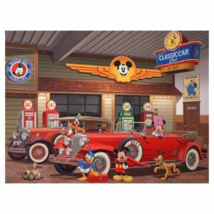 ''Mickey's Classic Car Club'' Gallery Wrapped Canvas by Manuel Hernandez Limited Edition Official shopDisney