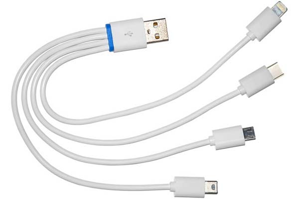 Micro Start Portable Power Packs, USB 4-into-1 CABLE