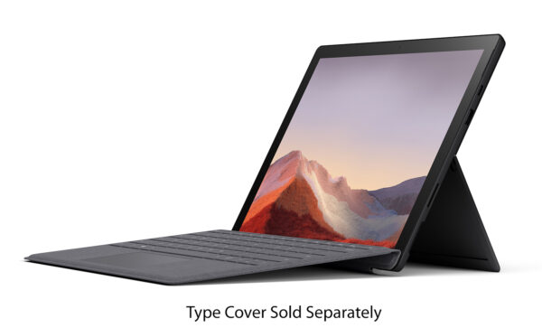 Microsoft Surface Pro 7 12.3" 256GB i5 Matte Black Tablet Computer