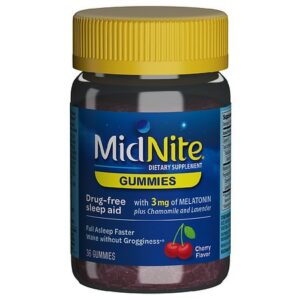 Midnite Sleep Aid Gummies Cherry - 36.0 ea