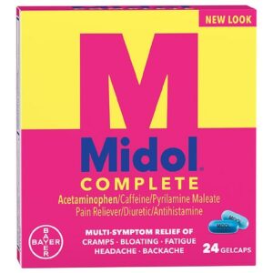 Midol Complete Menstrual Pain Relief Gelcaps with Acetaminophen - 24.0 ea