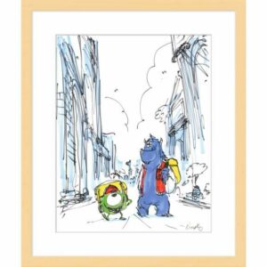 ''Mike and Sulley'' Framed Gicle on Paper by Ricky Nierva Limited Edition Official shopDisney