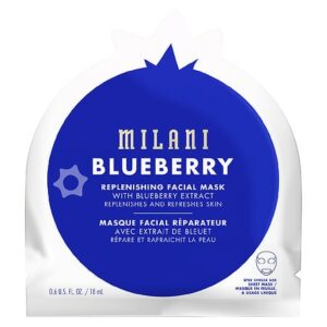 Milani Skin Fresh Blueberry Replenishing Facial Sheet Mask - 0.6 oz