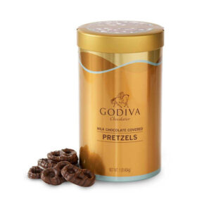 Milk Chocolate Covered Pretzels Canister, 454 g