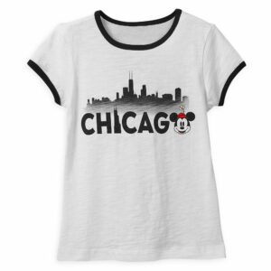 Minnie Mouse Chicago Ringer T-Shirt Shirt for Girls Official shopDisney