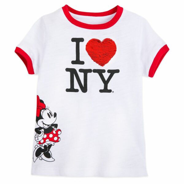 Minnie Mouse I NY Reversible Sequin T-Shirt for Girls New York City Official shopDisney